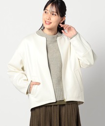 ダンボールスエード ノーカラージャケット