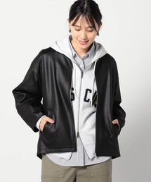 ダンボールスエード　ノーカラージャケット