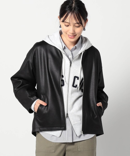 ダンボールスエード ノーカラージャケット（その他アウター