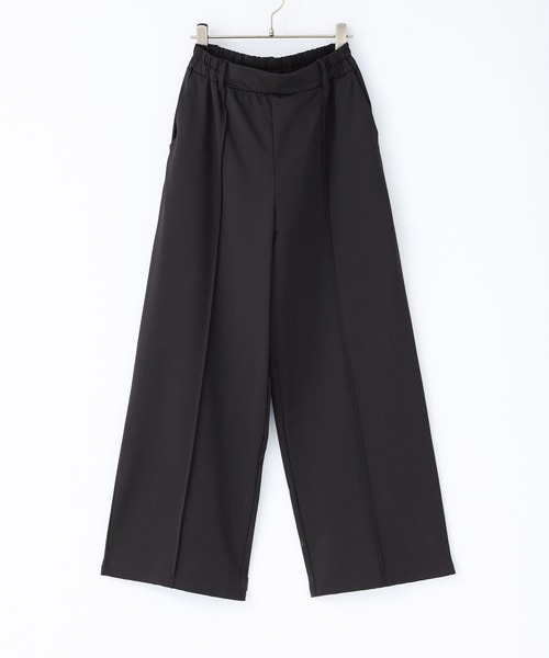 n'OrLABEL（ノアールレーベル）の「【接触冷感・UVカット】きちんと見えカットソーワイドパンツ（その他パンツ・レディース・グレイッシュベージュ/ライトブルー/ブラック・1/2）」の7枚目の写真
