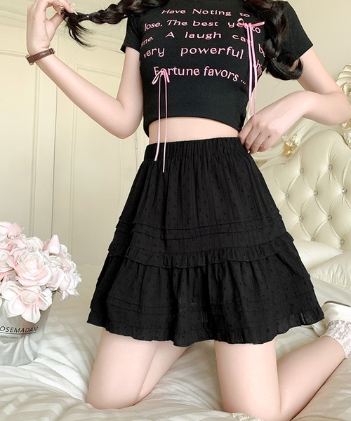 by LEGNA（バイレグナ）の「インパン付きレースティアードミニスカート（スカート・レディース・ホワイト/ブラック・SMALL/MEDIUM/LARGE/X-LARGE）」の14枚目の写真