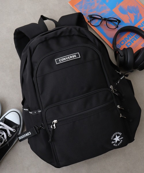 CONVERSE（コンバース）の「CONVERSEﾎﾟﾘ2段P Dﾊﾟｯｸ（バックパック/リュック・メンズ・ブラック/ブラック系1・FREE）」の2枚目の写真