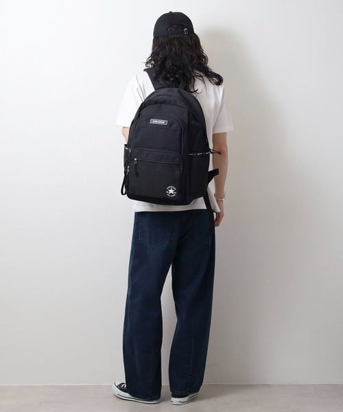 CONVERSE（コンバース）の「CONVERSEﾎﾟﾘ2段P Dﾊﾟｯｸ（バックパック/リュック・メンズ・ブラック/ブラック系1・FREE）」の21枚目の写真