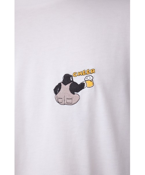 AZUL by moussy(アズールバイマウジー)の「SBC FUNK刺繍ワンポイントTEE(Tシャツ/カットソー・メンズ・ホワイト/ブラック/ブルー/ライトイエロー・MEDIUM/LARGE)」の6枚目の写真