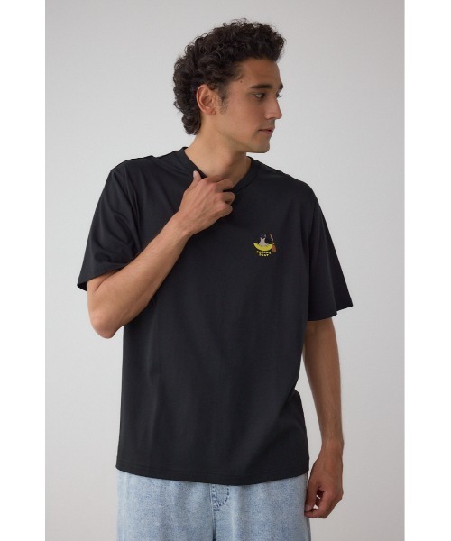 AZUL by moussy(アズールバイマウジー)の「SBC FUNK刺繍ワンポイントTEE(Tシャツ/カットソー・メンズ・ホワイト/ブラック/ブルー/ライトイエロー・MEDIUM/LARGE)」の10枚目の写真