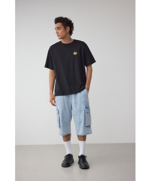 AZUL by moussy(アズールバイマウジー)の「SBC FUNK刺繍ワンポイントTEE(Tシャツ/カットソー・メンズ・ホワイト/ブラック/ブルー/ライトイエロー・MEDIUM/LARGE)」の11枚目の写真