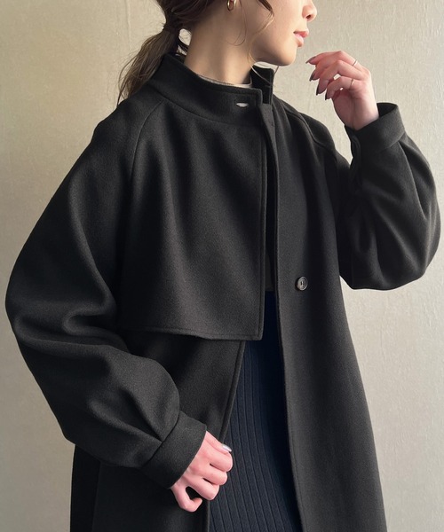 JUNOAH（ジュノア）の「コート（その他アウター・レディース・ブラック・MEDIUM）」の6枚目の写真