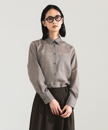 Demi-Luxe BEAMS | ポリエステル ウール トロピカル シアー シャツ［手洗い可］(シャツ/ブラウス)