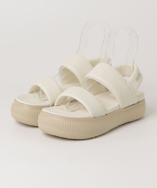 PUMA(プーマ)の「PUMA WNS MAYU PUFFY SANDALS プーマ ウィメンズ マユパフィー サンダル(サンダル・レディース・ホワイト/ブラック・23cm/24cm/25cm)」の5枚目の写真
