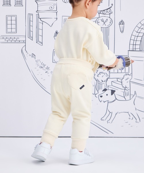 combimini(コンビミニ)の「あったか裏起毛テーパードパンツ(その他パンツ・キッズ・サーモンピンク/アイボリー・80/90/100/110/120)」の5枚目の写真