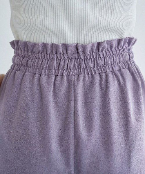 STYLE DELI(スタイルデリ)の「【LUXE】麻混リゾートドレープワイドパンツ(その他パンツ・レディース・ライラック/オリーブ/ホワイト・FREE)」の7枚目の写真