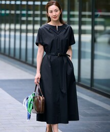 ⭐︎専用です⭐︎23区　ホワイト/ブラック カットソーワンピース 38 ARCHIVE SALE】フレンチスリーブ カットソーワンピース
