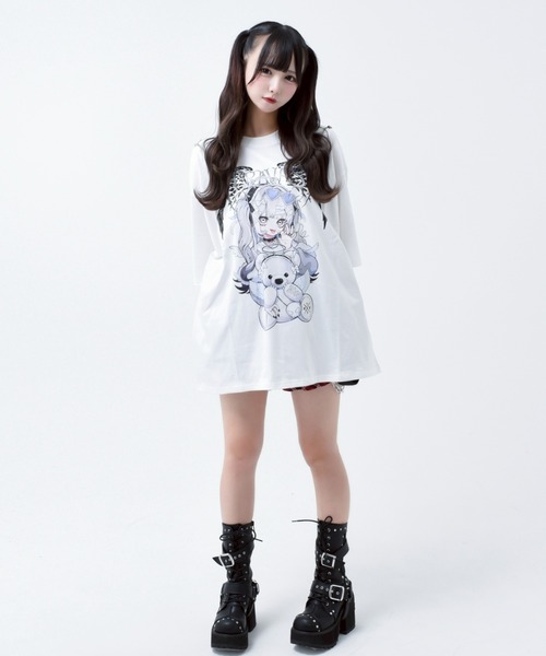 TRAVAS TOKYO/トラバス トーキョー』てぃらコラボイラストTシャツ TRAVAS TOKYO/トラバス トーキョー』てぃらコラボイラスト