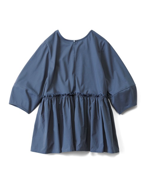 Live in comfort(リブインコンフォート)の「リブ イン コンフォート 汗じみ軽減加工の異素材遣いペプラムトップス(その他トップス・レディース・ブルーグレー/チャコールグレー/ベージュ・M/L/LL/S/4L/3L)」の13枚目の写真