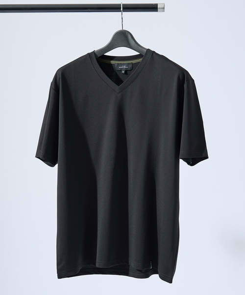 ABAHOUSE(アバハウス)の「【定番】ドレスポンチ Vネック 半袖Tシャツ / ストレッチ 冷涼感(Tシャツ/カットソー・メンズ・ブラック/グレー/ホワイト・44/48/50/46)」の12枚目の写真