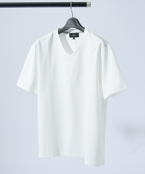 ABAHOUSE(アバハウス)の「【定番】ドレスポンチ Vネック 半袖Tシャツ / ストレッチ 冷涼感(Tシャツ/カットソー・メンズ・ブラック/グレー/ホワイト・44/48/50/46)」の16枚目の写真