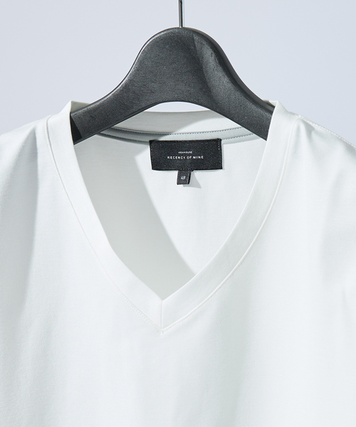 ABAHOUSE(アバハウス)の「【定番】ドレスポンチ Vネック 半袖Tシャツ / ストレッチ 冷涼感(Tシャツ/カットソー・メンズ・ブラック/グレー/ホワイト・44/48/50/46)」の17枚目の写真