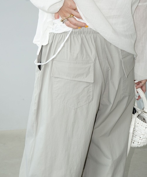 エアリー パラシュート ナイロンパンツ chw25s079-ファッション