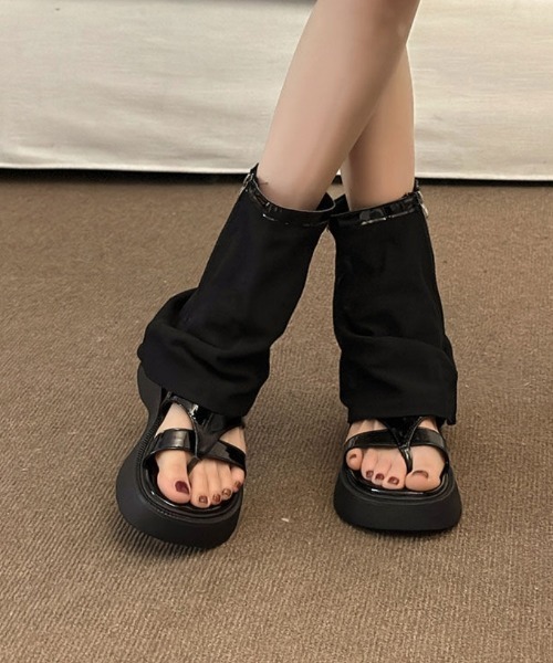 Ritzy（リッツィー）の「ブーツサンダル（サンダル・レディース・ベージュ/ブラック・23/24/25/24.5/23.5）」の5枚目の写真