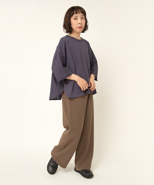 RNA-N(アールエヌエーエヌ)の「M2507 バックギャザーデザインプルオーバー(Tシャツ/カットソー・レディース・グリーン/ブラック/オフホワイト/グレイッシュブルー・FREE)」の14枚目の写真
