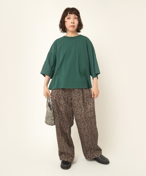 RNA-N(アールエヌエーエヌ)の「M2507 バックギャザーデザインプルオーバー(Tシャツ/カットソー・レディース・グリーン/ブラック/オフホワイト/グレイッシュブルー・FREE)」の11枚目の写真