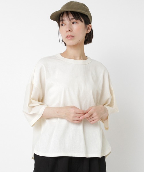 RNA-N(アールエヌエーエヌ)の「M2507 バックギャザーデザインプルオーバー(Tシャツ/カットソー・レディース・グリーン/ブラック/オフホワイト/グレイッシュブルー・FREE)」の21枚目の写真