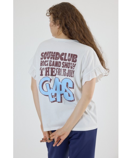 セール】Vintage Graphicフリル Tシャツ（Tシャツ/カットソー