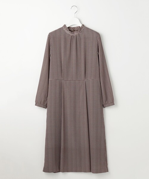 J.PRESS(ジェイプレス)の「デシンハウンドトゥースプリント ワンピース(ワンピース・レディース・ブラウン系3/ネイビー系3・T15/T13)」の20枚目の写真