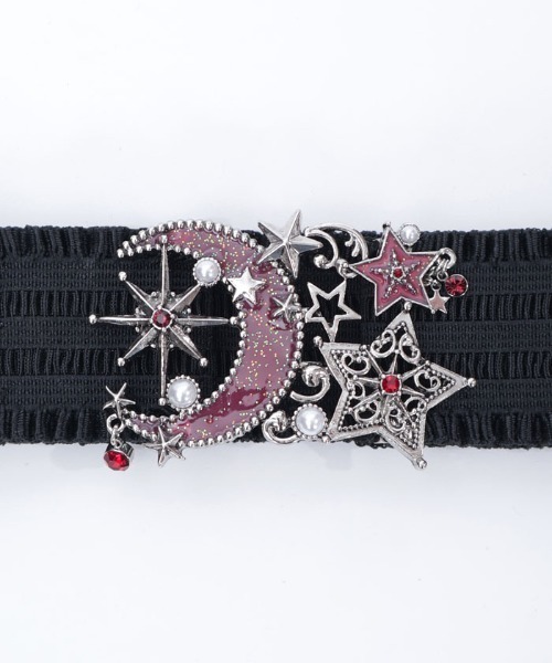 axes femme（アクシーズファム）の「スターライトモチーフベルト（ベルト・レディース・キナリ/ワイン/サックスブルー・FREE）」の19枚目の写真
