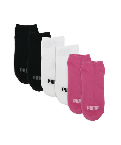 PUMA(プーマ)の「PUMA プーマ ユニセックス スニーカーソックス 3足入り APAC(ソックス/靴下・メンズ・ピンク・23.0cm)」の2枚目の写真