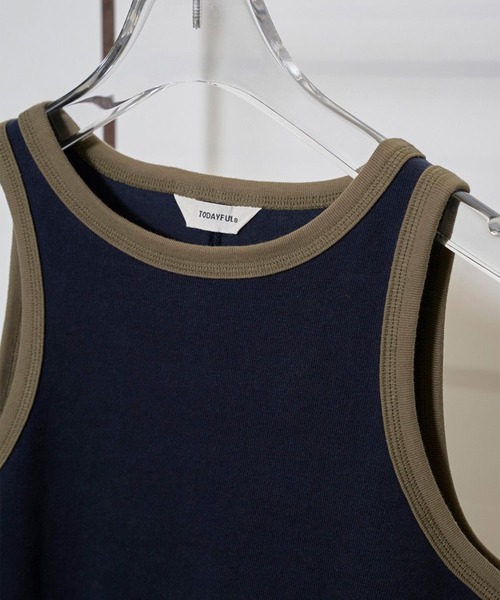 TODAYFUL(トゥデイフル)の「【TODAYFUL/トゥデイフル】Peachbrush Cotton Tanktop/ピーチブラッシュコットンタンクトップ(タンクトップ・レディース・キャメル/ネイビー・FREE)」の7枚目の写真