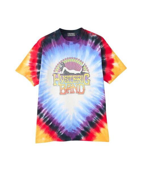【ヒステリックグラマー】 HYSTERIC BAND タイダイ Tシャツ HYSTERIC GLAMOUR(ヒステリックグラマー)の「HYSTERIC BAND T