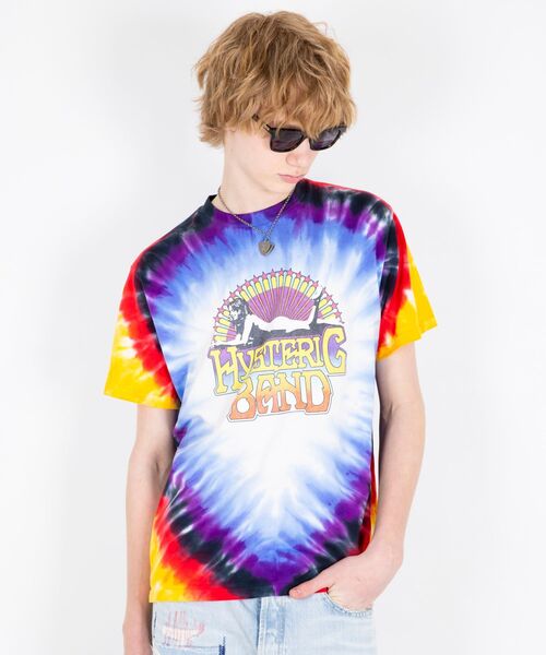 【ヒステリックグラマー】 HYSTERIC BAND  タイダイ Tシャツ HYSTERIC GLAMOUR（ヒステリックグラマー）の「HYSTERIC BAND T