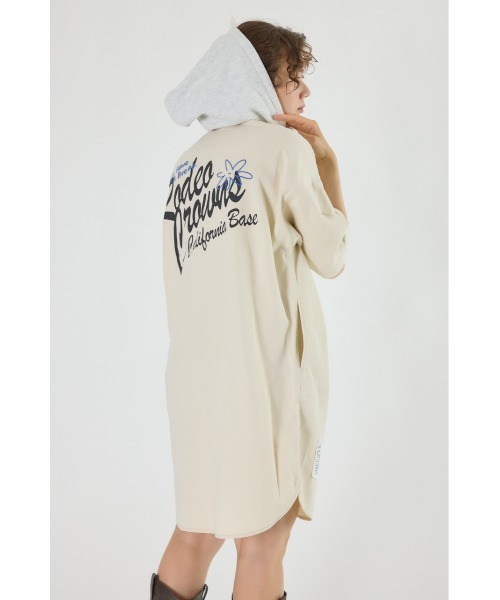 RODEO CROWNS WIDE BOWL（ロデオクラウンズワイドボウル）の「ショートスリーブミリタリーシャツワンピース（シャツワンピース・レディース・ブルー/アイボリー/カーキ/ブラック・FREE）」の11枚目の写真