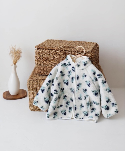 PUPPAPUPO（プッパプーポ）の「ボア ジャケット（ブルゾン・キッズ・ベージュ/ブルー・80/90/100/110）」の17枚目の写真