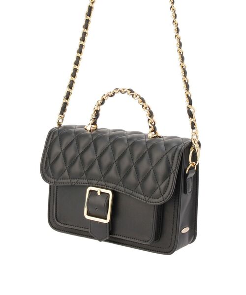 EATME（イートミー）の「キルティングフラップショルダーバッグ（ショルダーバッグ・レディース・オフホワイト/ブラック・FREE）」の8枚目の写真