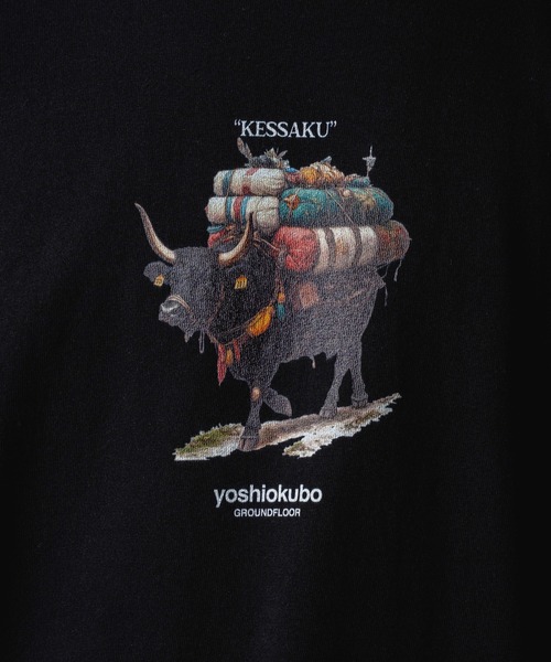 yoshiokubo(ヨシオクボ)の「yoshiokubo ヨシオクボ / S/S T ”YAK" ヤクグラフィックプリントTシャツ / YKF25103(Tシャツ/カットソー・メンズ・ホワイト/ブラック・2/3)」の7枚目の写真