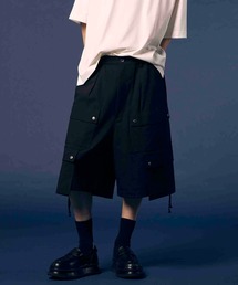 MAISON SPECIAL(]XyV)́sUNISEXtImpregnation Wool Mix Stretch Prime-Wide Cargo Shorts/ܐZHE[~bNXXgb`vCChJ[SV[cyMAISON SPECIAL/]XyVz(J[Spc)