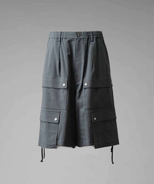メゾンスペシャル ウール カーゴショーツ UNISEX》Impregnation Wool Mix Stretch Prime-Wide Cargo Shorts/含浸