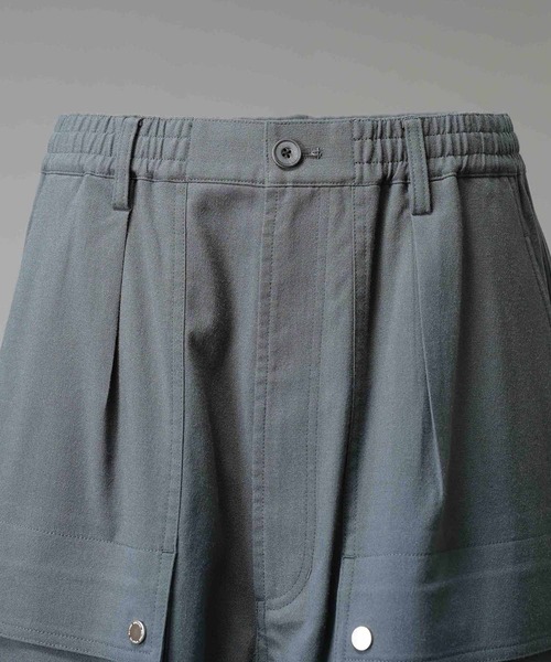 メゾンスペシャル ウール カーゴショーツ UNISEX》Impregnation Wool Mix Stretch Prime-Wide Cargo Shorts/含浸
