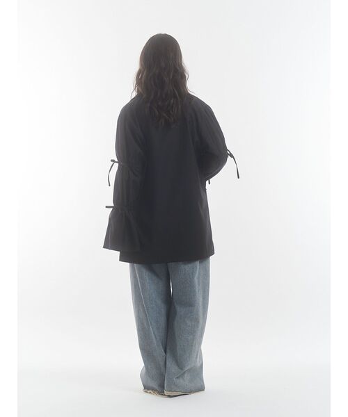 jouetie(ジュエティ)の「リボンスリーブジャケットミニワンピース【セットアップ対応】冬服(テーラードジャケット・レディース・ネイビー/グレー/ブラック・MEDIUM)」の6枚目の写真