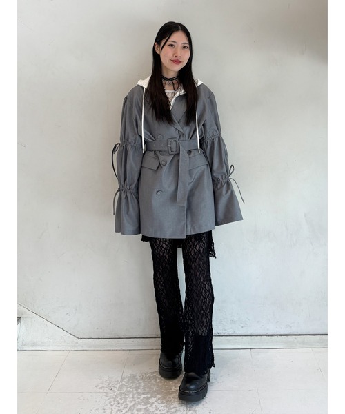 新品未使用★jouetie リボンスリーブジャケットミニワンピース★ WEB限定】リボンスリーブジャケットミニワンピース