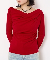 SLY | 【限定カラーあり】OFF SHOULDER CUT TOPS オフショルダー カット トップス(Tシャツ/カットソー)