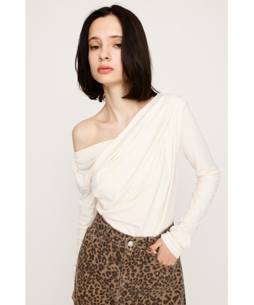 限定カラーあり】OFF SHOULDER CUT TOPS オフショルダー カット