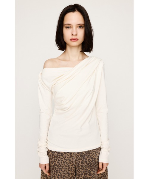 限定カラーあり】OFF SHOULDER CUT TOPS オフショルダー カット