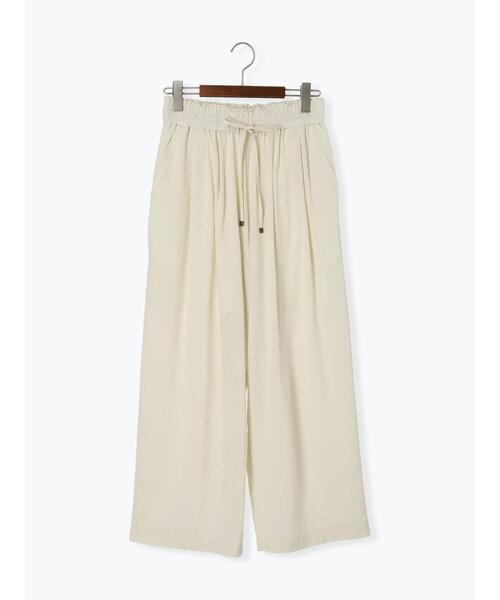 Te chichi TERRASSE（テチチテラス）の「リネン混イージーパンツ（その他パンツ・レディース・ベージュ/ブラック/チャコールグレー・F）」の15枚目の写真