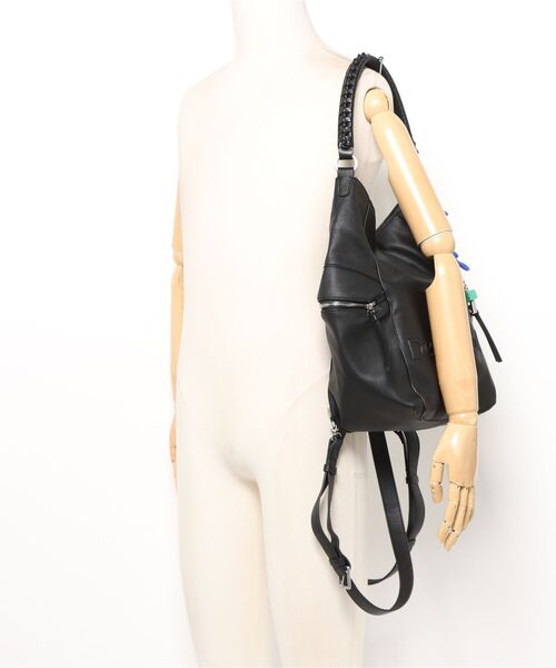 Desigual（デシグアル）の「3Dロゴ フェイクレザーリュックサック ショルダー ブラック（バックパック/リュック・レディース・ブラック・FREE）」の12枚目の写真