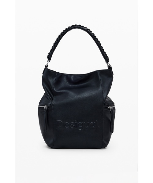 Desigual（デシグアル）の「3Dロゴ フェイクレザーリュックサック ショルダー ブラック（バックパック/リュック・レディース・ブラック・FREE）」の6枚目の写真