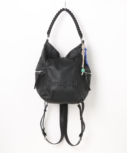 Desigual（デシグアル）の「3Dロゴ フェイクレザーリュックサック ショルダー ブラック（バックパック/リュック・レディース・ブラック・FREE）」の11枚目の写真