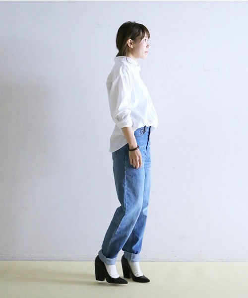 NOMBRE IMPAIR（ノンブルアンペール）の「高密度コットン ワイドシャツ（シャツ/ブラウス・レディース・ホワイト・FREE）」の3枚目の写真